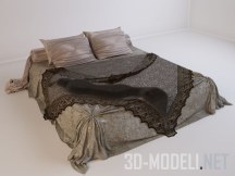 3d-модель Декоративный комплект постельного белья