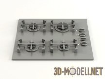 3d-модель Накладная панель серого цвета