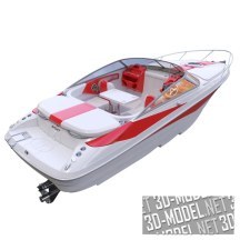 3d-модель Скоростная моторная лодка Sport