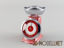 3d-модель Красные кухонные весы