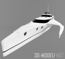 3d-модель Ультрасовременный тримаран Adastra