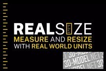 3d-ассет: Real Size: Measure and Resize with Real World Units