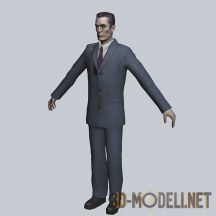 3d-модель Персонаж G-Man из «Half-Life»
