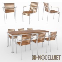 3d-модель Стол со стульями ExTempore