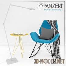 Бирюзовое кресло-качалка Fauteuil Florida от Kare Design