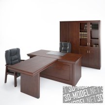 3d-модель Мебель для мужского кабинета Hamilton