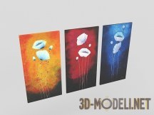 3d-модель Современный триптих