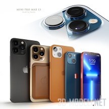3d-модель Смартфон Apple iPhone 13
