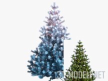 3d-модель Рождественская елка, три цвета