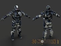 3d-модель Персонаж Helghast Commando из «Killzone: Shadow Fall»