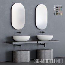 3d-модель Комплект в санузел Ceramica Cielo Multiplo Set 3