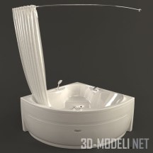 3d-модель Угловая ванна Vannesa