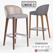 3d-модель Барный стул BELLEVUE от Contract Chair Company