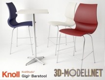 3d-модель Барный стул «Gigi» Knoll Marco Maran 2002