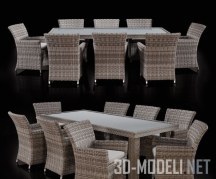 3d-модель Плетеная мебель Savannah