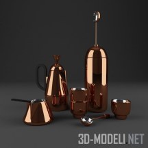 3d-модель Набор кофейных предметов