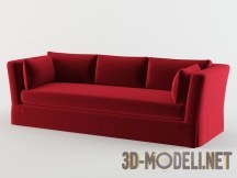 3d-модель Современный диван красного цвета
