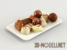 3d-модель Шоколадные конфеты