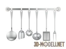 3d-модель Кухонный набор из семи предметов