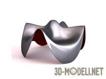 3d-модель Кресло из литого алюминия Sawaya&Moroni Darwish