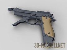 3d-модель Пистолет Beretta 93R