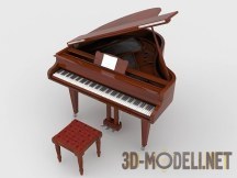 3d-модель Классический рояль