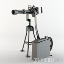 3d-модель Станковый пулемет типа «миниган»