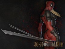 3d-модель Персонаж «Lady Deadpool» из «Marvel Heroes»