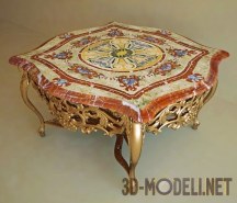 Инкрустированный мрамором стол от Modenese Gastone