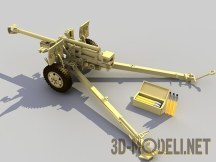 3d-модель Пушка 105мм