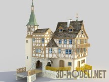 3d-модель Средневековый замок Гютенбах