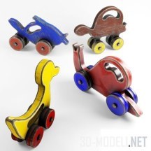 Винтажные деревянные игрушки