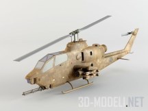 3d-модель Вертолет Bell AH-1 Cobra Mid-Poly