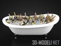 3d-модель Ванна с алкоголем и льдом