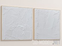 3d-модель Рельефные картины Ninos C 172 и пять вариантов рамок