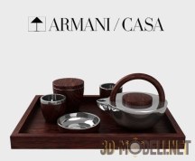 3d-модель Изысканный чайный сервиз Gange от ARMANI CASA