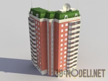 3d-модель 12-ти этажный дом