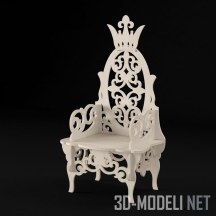 Резное кресло с короной