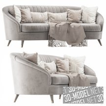 3d-модель Раскладной диван ANTIBES с подушками