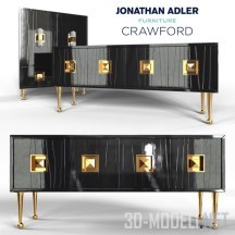 3d-модель Консоль и шкаф Crawford от Jonathan Adler