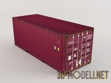 3d-модель Container closed low-poly