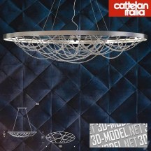 3d-модель Люстра Cristal S2 от Cattelan Italia