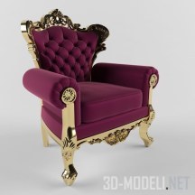 Кресло в стиле барокко, 4 цвета