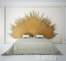 3d-модель Кровать от Christopher Guy с солярным изголовьем