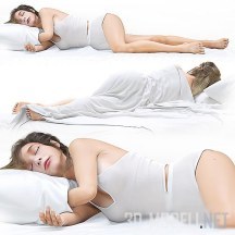 3d-модель Спящая молодая девушка