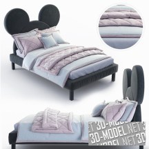 3d-модель Детская кровать Микки Маус от DG HOME
