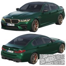 3d-модель Седан BMW M5 CS 2022