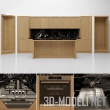 3d-модель Деревянная кухня Legno Vivo Arredamenti