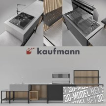 3d-модель Уличный кухонный блок от Kaufmann GRILLKITCHEN