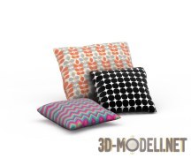 3d-модель Модные цветные подушки